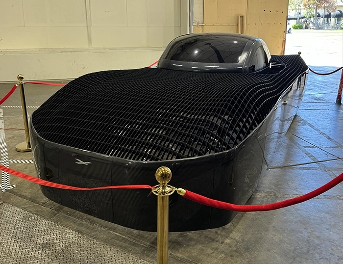 2024年5月のBIF で展示されていたAlef Aeronautics（アレフ・エアロノーティクス）の空飛ぶ車の試作機。